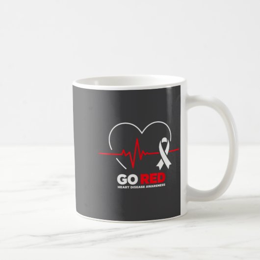 Mug Go Red For Women American Chd Heart Disease Month (Droite)