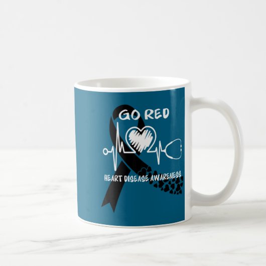 Mug Go Red Heart Disease Awareness Month  (Droite)