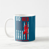 Mug Go Red Heart Disease Suprt Flag - Heart Disease Aw (Gauche)