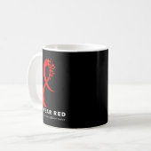 Mug Go Red In February Heart Disease Awareness Health  (Devant gauche)