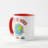 Mug Go See The World Kids Travel Drawing (Devant gauche)