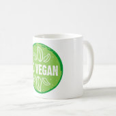 Mug Go Vegan, végétalien, végétarien, (Devant droit)
