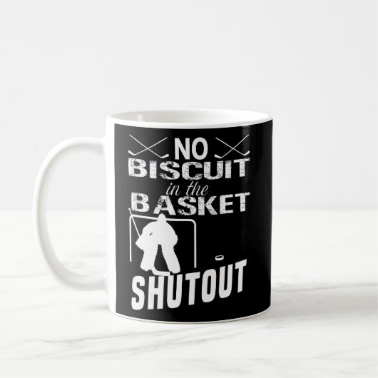 Mug Goalie De Hockey Sur Glace Pas De Biscuit Dans Le (Gauche)