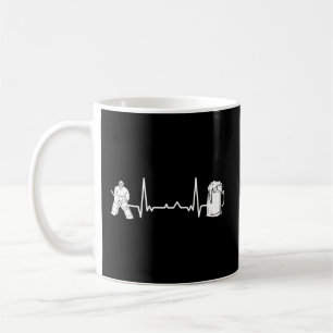 Mug Goalkeeper de hockey sur glace - Hearbeat Ekg G