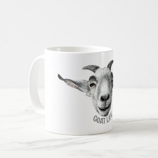 Mug Goat Life - Option 2 (Devant gauche)