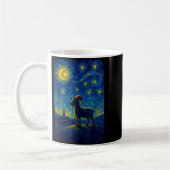 Mug Goat Lover Santa Hat Christmas Starry Cute Night V (Gauche)
