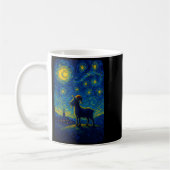 Mug Goat Lover Santa Hat Christmas Starry Cute Night V (Gauche)