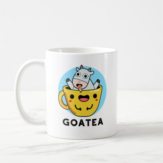 Mug Goatea Funny Chèvre Thé Pun (Gauche)