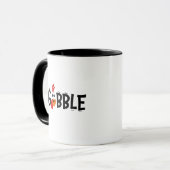 Mug Gobble Funny Thanksgiving Turquie fête (Devant gauche)
