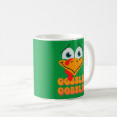 Mug GOBBLE GOBBLE drôle d'action de grâce (Devant droit)