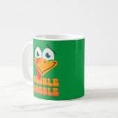 Mug GOBBLE GOBBLE drôle d'action de grâce (Devant gauche)