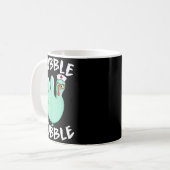 Mug Gobble Gobble Funny Turkey Glove Thanksgiving Nurs (Devant gauche)