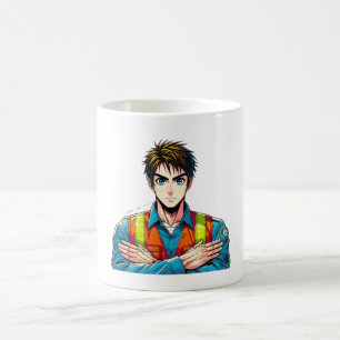 Mug Gobelet blanc classique avec une protection manga