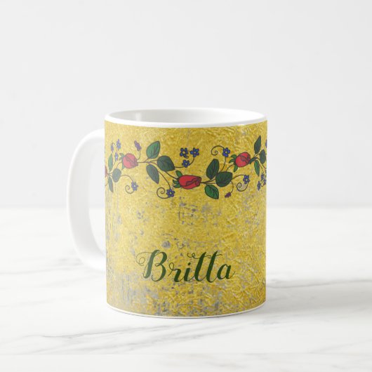 Mug Gobelet doré (Devant gauche)