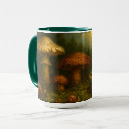 Mug Goblincore Mushrooms, Snails & Frog In Moonlight (Devant gauche)