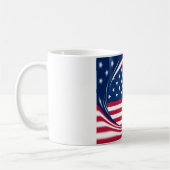 Mug God Bless Our Home : USA Flag Swirl Art (Gauche)