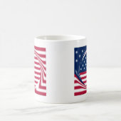 Mug God Bless Our Home : USA Flag Swirl Art (Centre)