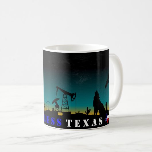 Mug God Bless Texas Lone Star State (Devant droit)