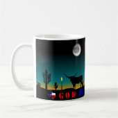 Mug God Bless Texas Lone Star State (Gauche)