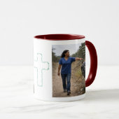 Mug God cares for you (Devant droit)