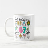 Mug God Did It First 67 Six Seven Meme Jesus Christ Bi (Gauche)