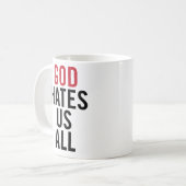 Mug « God Hates Us All ». Californication Hank Moody (Devant gauche)
