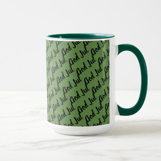 Mug God Jul—joyeux Noël en écriture suédoise en patt (Droite)
