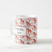 Mug God Jul Swedish Christmas Dala Horse (Devant gauche)