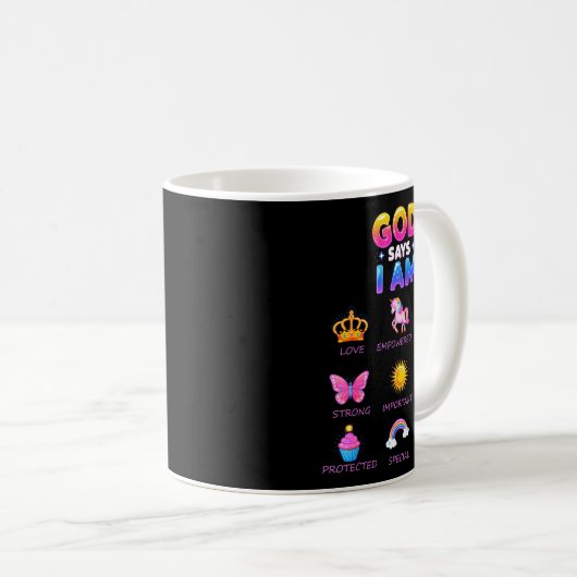 Mug God Say I Am Princess Cute Jesus Teen Girl Toddler (Devant droit)