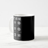 Mug God Says You Are Christian Snowflake Christmas Bib (Devant gauche)
