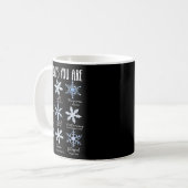 Mug God Says You Are Christian Snowflake Christmas Bib (Devant gauche)