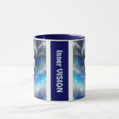 Mug Goddess Celestial White Blue Head Février - (Centre)