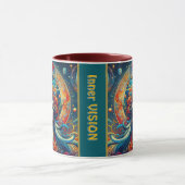 Mug Goddess Head flow turquoise Cheveux Avril - (Centre)
