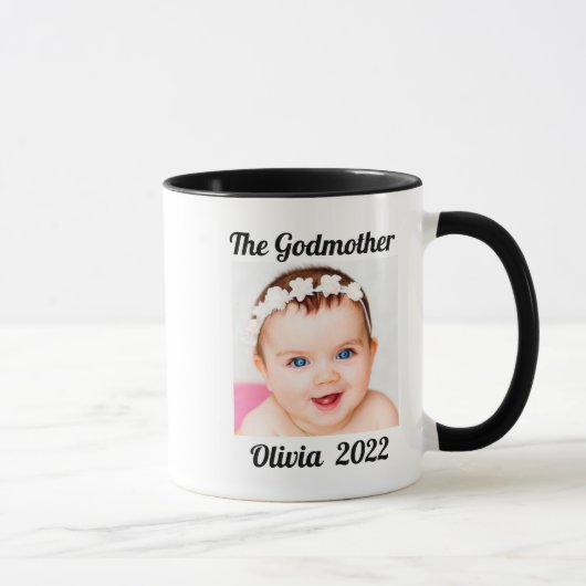 Mug Godmère de Godgirl Nom photo personnalisé (Droite)