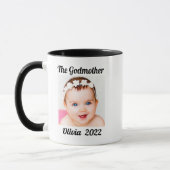 Mug Godmère de Godgirl Nom photo personnalisé (Gauche)