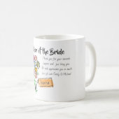 Mug Godmère de la mariée Message de Merci personnalisé (Devant droit)