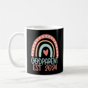 Mug Godparent Funny Est 2024 Baptême de Christening