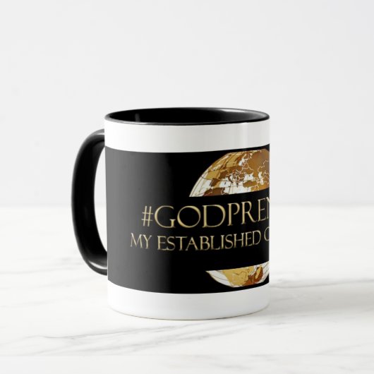 MUG #GODPRENEUR - MON ENGAGEMENT ÉTABLI TM (Devant gauche)