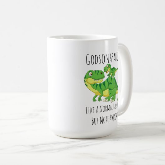 Mug Godson Dinosaur Godsonasaurus Comme Un Godson Norm (Devant droit)
