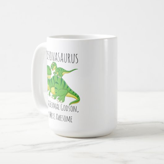 Mug Godson Dinosaur Godsonasaurus Comme Un Godson Norm (Devant gauche)
