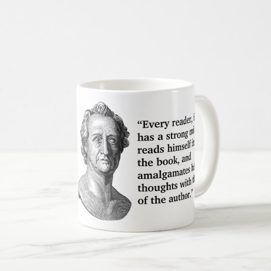 Mug Goethe citation des lecteurs (Devant droit)