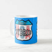 Mug Goin Hybrid Patriotic Car Logo Art (Devant gauche)