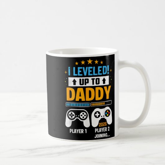 Mug Going to be a daddy 2026 promoted leveled up to (Droite)