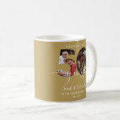 Mug Gold 50e anniversaire Mariage 2 photo (Devant droit)