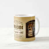Mug Gold 65th Birthday World's Best Custom Photo Frame (Devant droit)