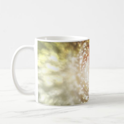 Mug gold abstract blur background, with defocused boke (Gauche)