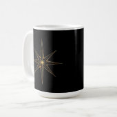 Mug Gold abstrait star lineart (Devant gauche)