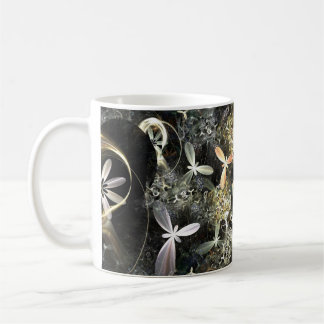 Mug Gold and Silver Flowers Fractal