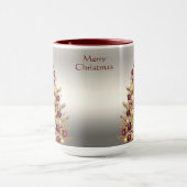 Mug Gold Burgundy Christmas Tree Musique de Noël (Centre)