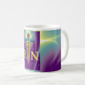 Mug GOLD CADUCEUS SYMBOLE INFIRMIÈRE ENREGISTRÉ Purple (Devant droit)